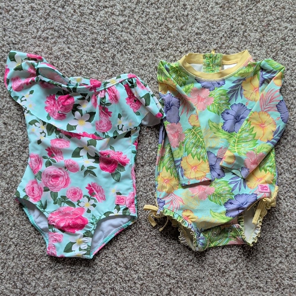 Floral Baby Swimsuit Set